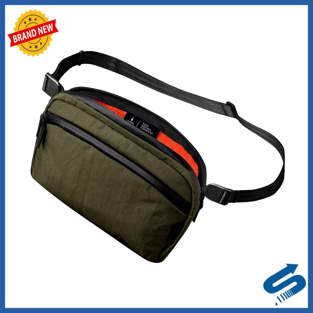 Compact 2l Sling Bag With Quick-Release Strap, Water-Resistant Travel Crossbody